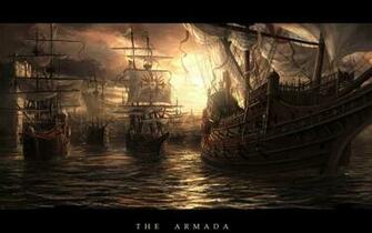 The Spanish Armada Ships Old Sailing Pirates