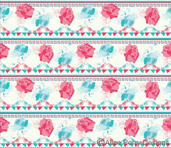Alice Perry Designs Tea Party Wallpaper