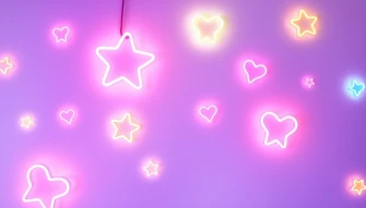 Aesthetic Cute Neon Wallpaper