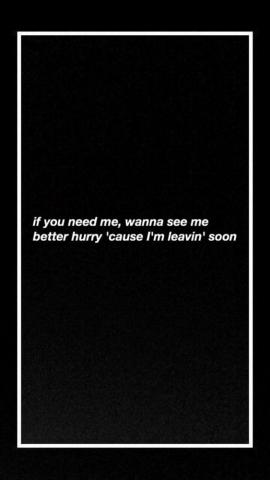 Listen Before I Go Song Lyrics Wallpaper Quote Aesthetic