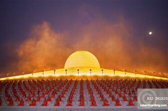 Wat Phra Dhammakaya Temple On Stock Photo