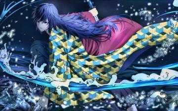 Wallpaper Tomioka Giyuu 4k Manga Demon Hunter Battle