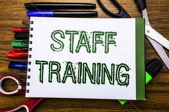 Conceptual Hand Writing Text Staff Training Concept For Teaching
