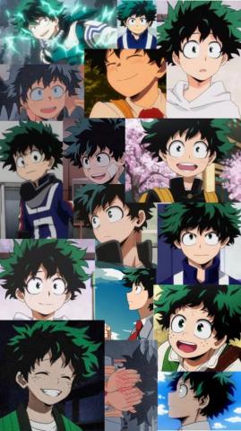 Izuku Midoriya In Anime Sword Art Aesthetic Collage