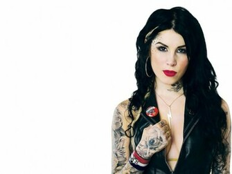 Leather Wallpaper Kat Von D Myspace Background