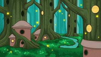 Elven Forest Background Vector