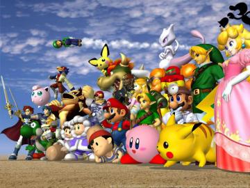 Super Smash Bros Melee Roster Wallpaper Ai Upscaled Ssbm