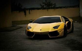 Gold Lamborghini Aventador Exterior Image Just Welcome