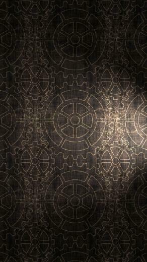 Vintage Gear Pattern Wallpaper iPhone