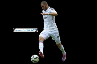 Karim Benzema Render HD Football Wallpaper