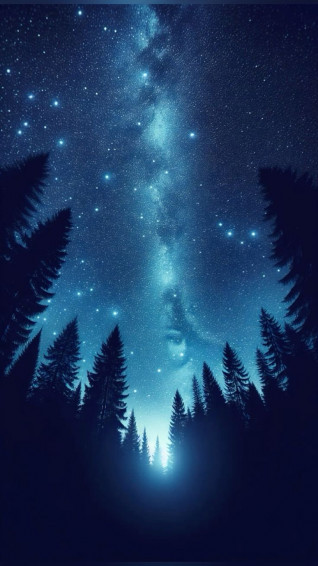 Starry Night Sky Wallpaper