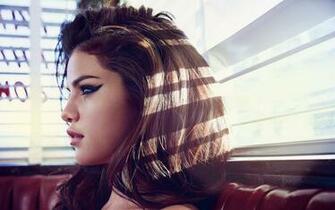 Selena Gomez Profile Brunette Eyes