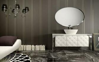 Bathroom Elegant And Glamorous With Bed Modern Wallpaper