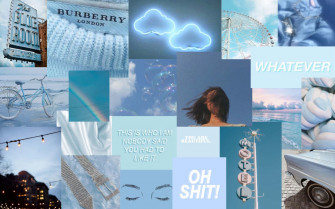 Light Blue Aesthetic Laptop Wallpaper