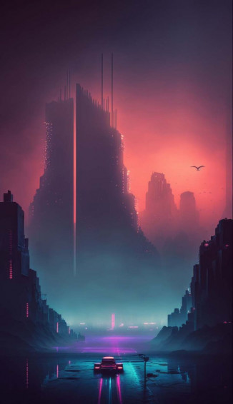 Cyberpunk Future iPhone Wallpaper HD