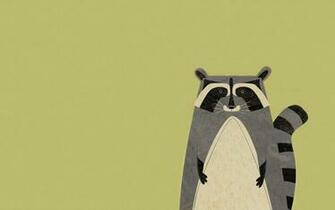 Raccoon Art Wallpaper