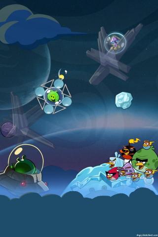 Angry Birds Space Cold Cuts iPhone Wallpaper By Sal9