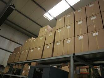 Brown Cardboard Boxes Lot Image
