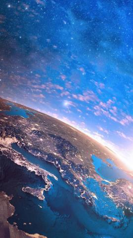 Space iPhone Wallpaper Earth Galaxy
