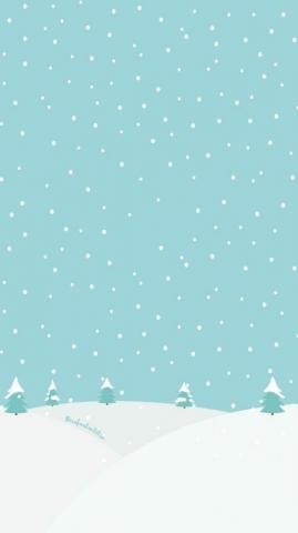Snowy Hills Phone Wallpaper Christmas