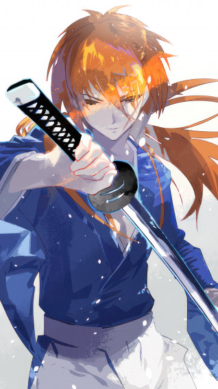 Rurouni Kenshin Himura Katana 4k Wallpaper iPhone HD Phone