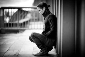 Jared Leto Black And White Image Samsung Galaxy S6 S7