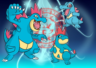 Totodile Wallpaper Evo Line Background