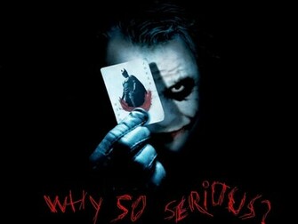 Logo Wallpaper Collection Why So Serious Poster