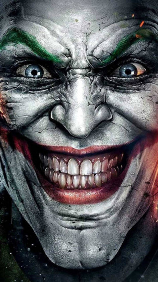 3d Joker iPhone Smiling Close Wallpaper