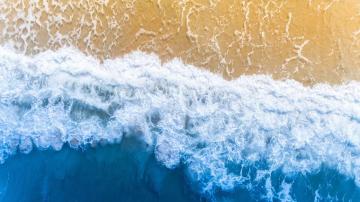 Wallpaper Beautiful Beach Sea Foam Top UHD 4k