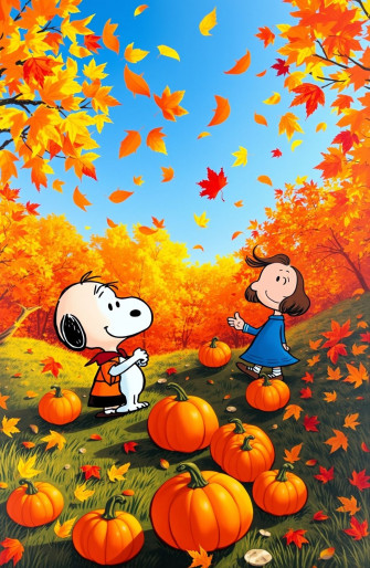 Peanuts Autumn Wallpaper