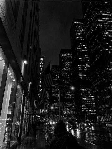 Rainy Day In New York City Black And White Aesthetic