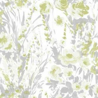 Fresco Fabric Branches Wallpaper Green