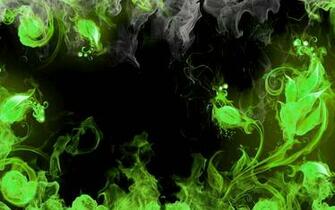 Green Abstract Wallpaper Grey