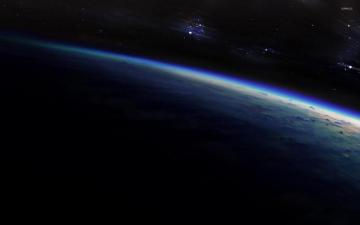 Sunrise In Space Wallpaper