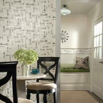 Bistro Key Wallpaper In Charcoal Assorted Things