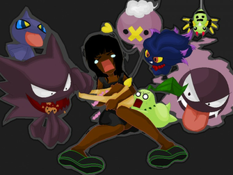 Halloween Pokemon Wallpaper With Ghost