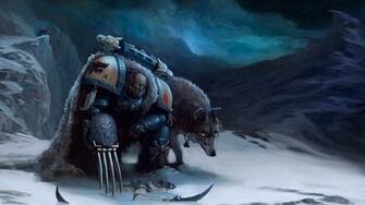 Wolf In Space Wallpaper Wide HD