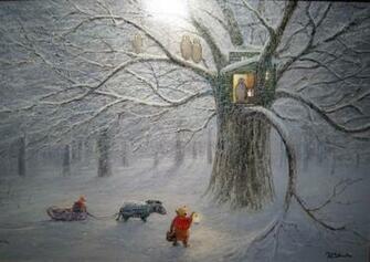Winnie The Pooh Winter Wallpaper
