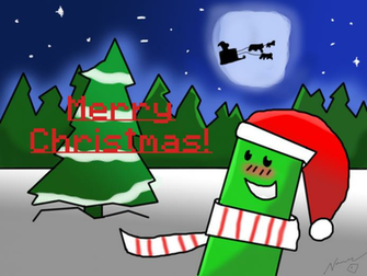 Minecraft Christmas Wallpaper By Noodledew