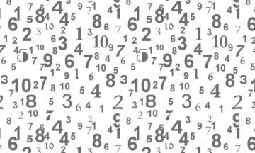 Numbers Wallpaper Top Background