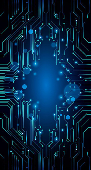 Vector Blue Technology Background Circuit Diagram Wallpaper Image