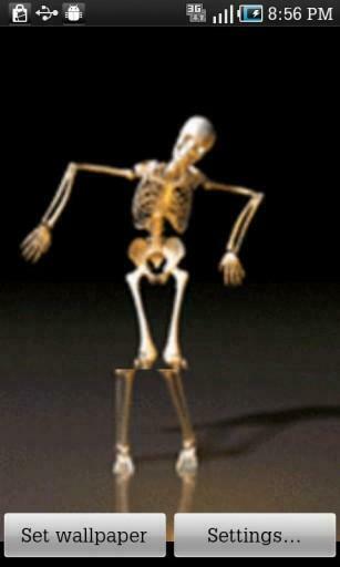 Bigger Funny Skeletons Live Wallpaper For Android Screenshot