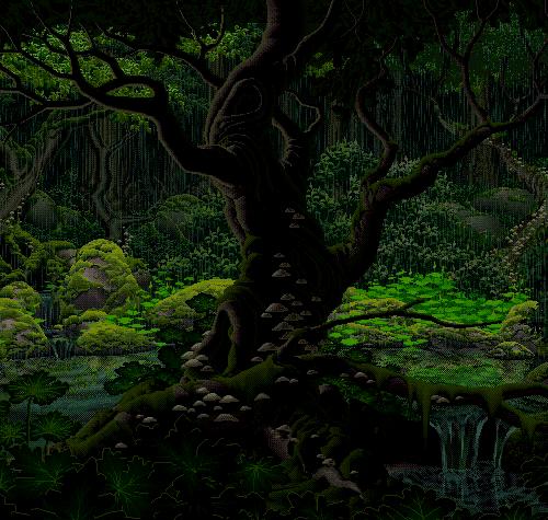 Pixel Background On