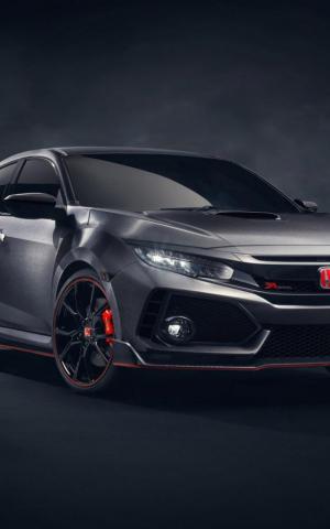 Honda Civic Type R Black Car Wallpaper New HD