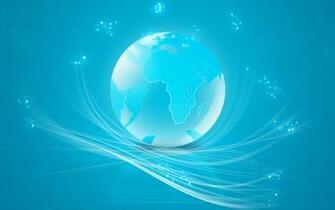 Blue Crystal Ball Wallpaper Colorful Desktop Background Abstract