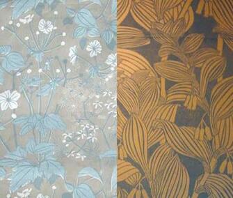 Marthe Armitage I Was Smitten Hand Printed Using Lino Blocks