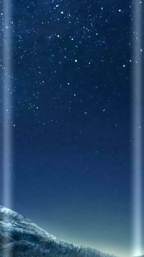 Winter Night Sky Moon Stars Majo In Cellphone Wallpaper