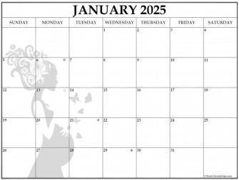 Collection Of January Photo Calendars With Image Filters Wallpaper