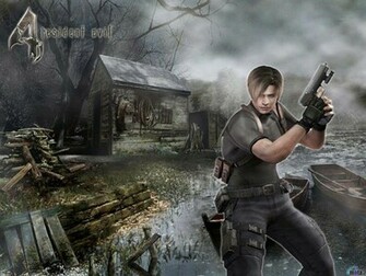 Wallpaper Gun Resident Evil Leon Scott Kennedy